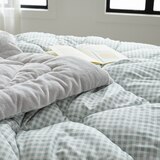 에이프릴앳홈 모달 극세사 차렵이불 - 싱글, 그리드