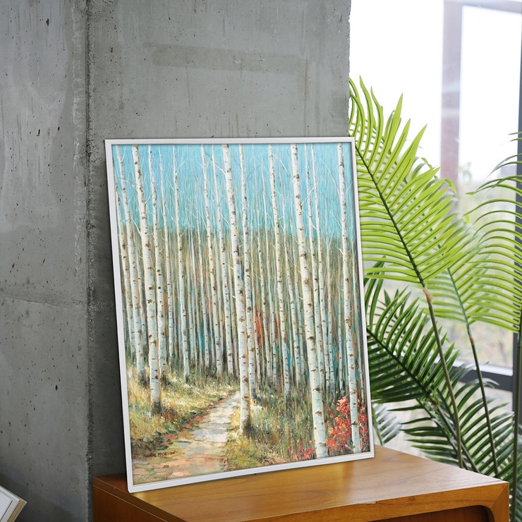지클레 그림 액자 (80 x 60cm 또는 60 x 80cm) - 자작나무 숲길