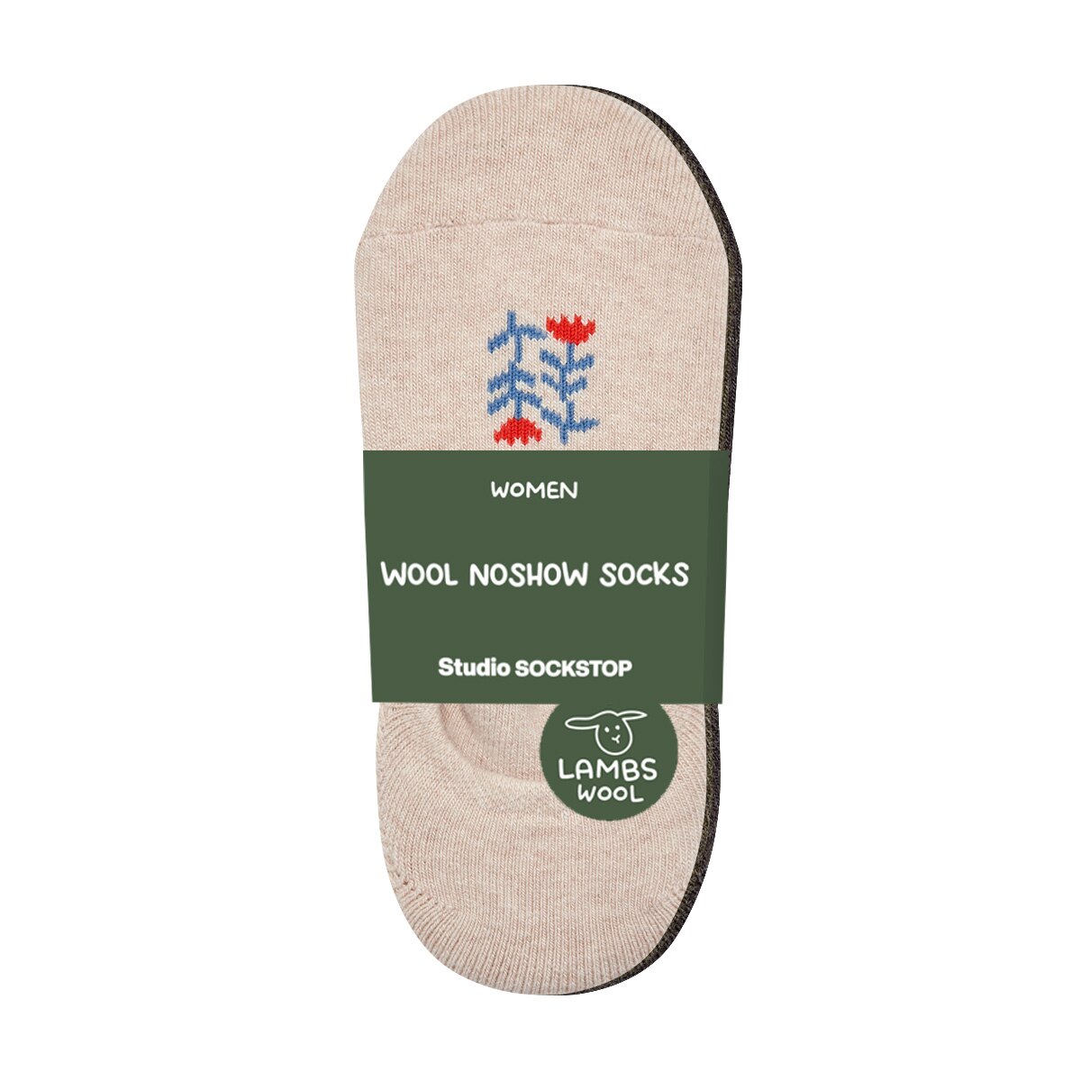 싹스탑 여성 램스울 덧신 양말 6족 - 패턴