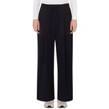 슬로기 여성 스트레치 와이드 팬츠 - 블랙, L