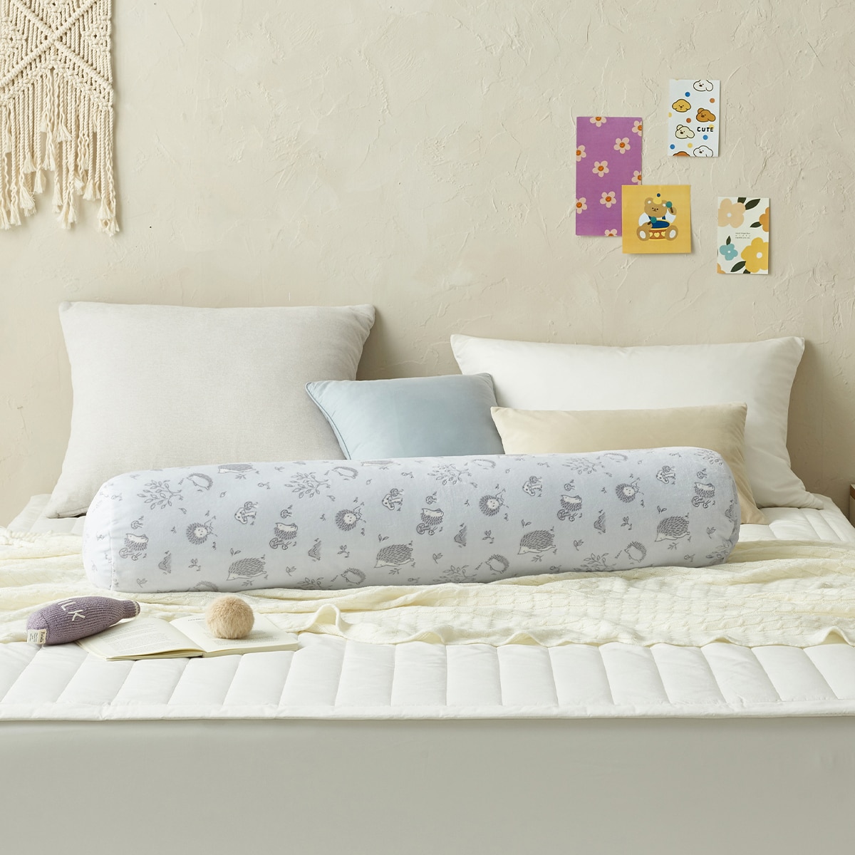 알러텍트 극세사 바디 필로우 - 도치 (네이비)