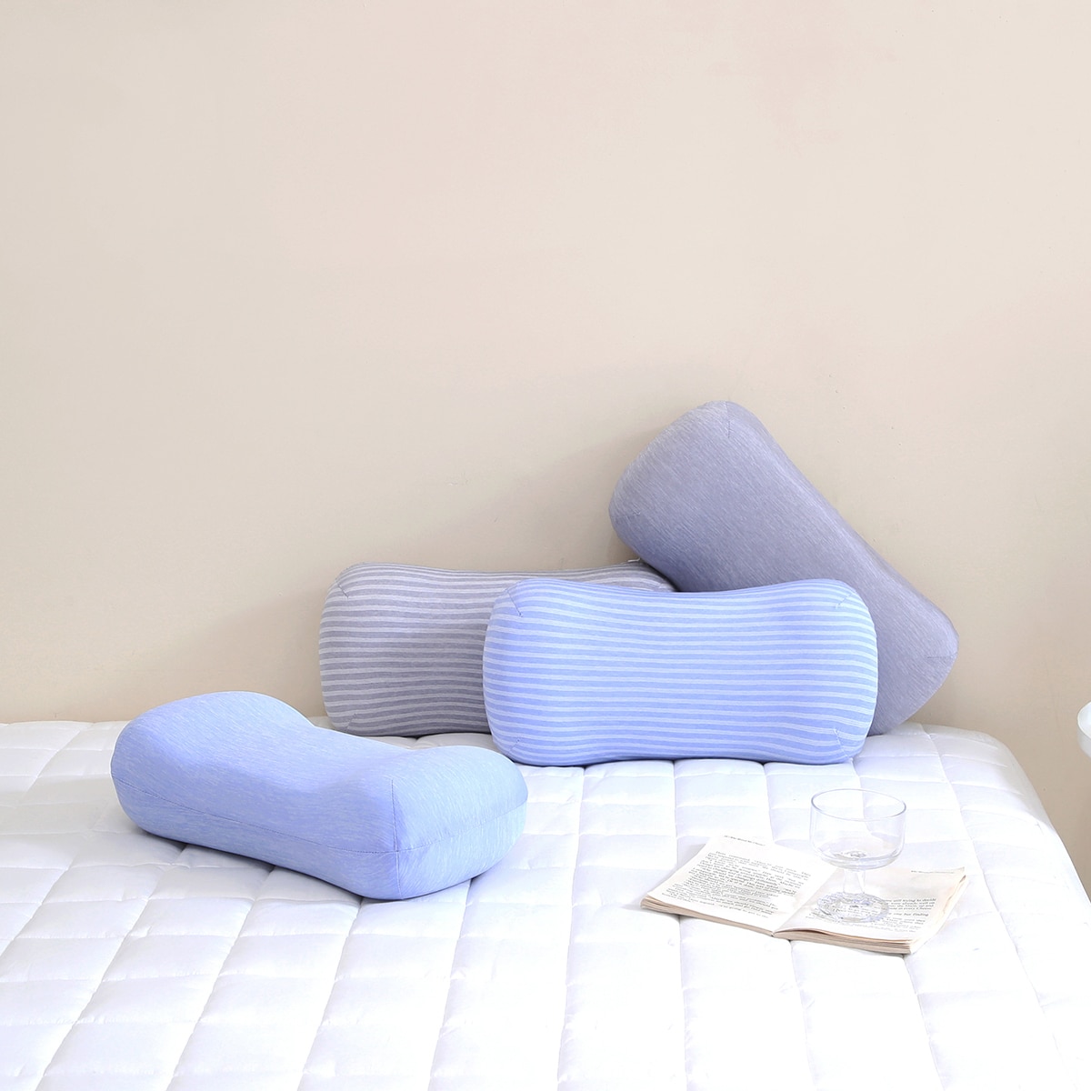 에이프릴앳홈 땅콩형 냉감 베개 2P