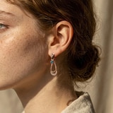 클라베드제이 토파즈 0.13캐럿 귀걸이 14k