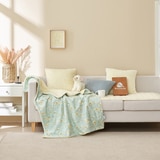 루마인 홈 파일 양모 담요 100 x 150cm - 그린 루마인 홈 파일 양모 담요 100 x 150cm - 그린