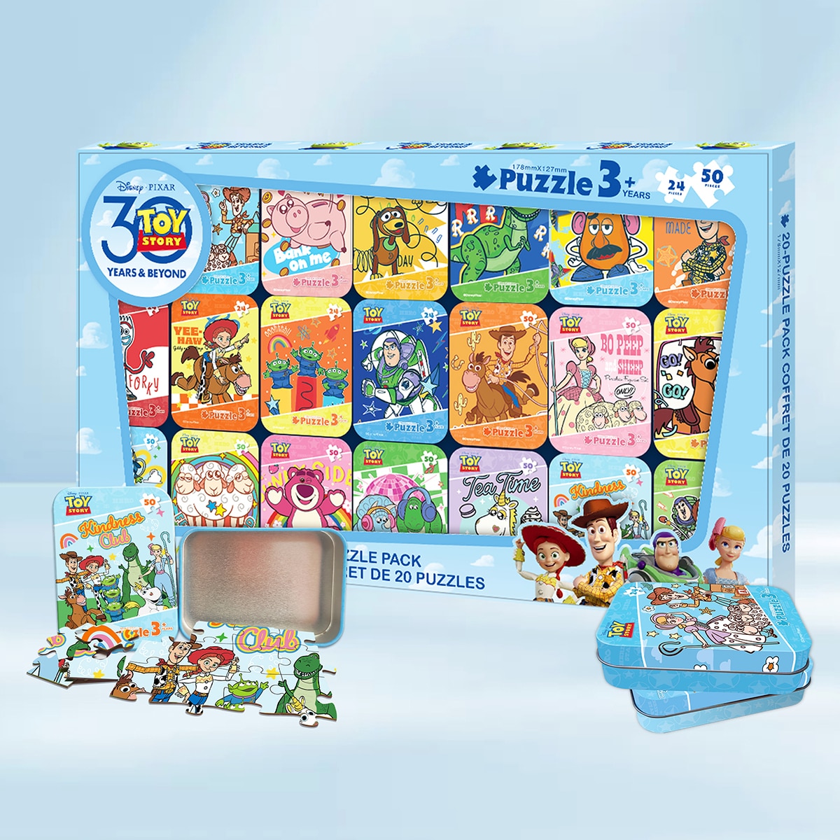 디즈니 틴케이스 퍼즐 20팩 - 토이스토리