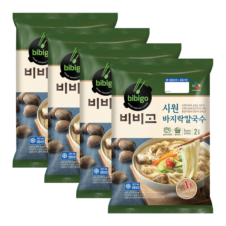 Bibigo Clam Kalguksu 642g x 4 687926
