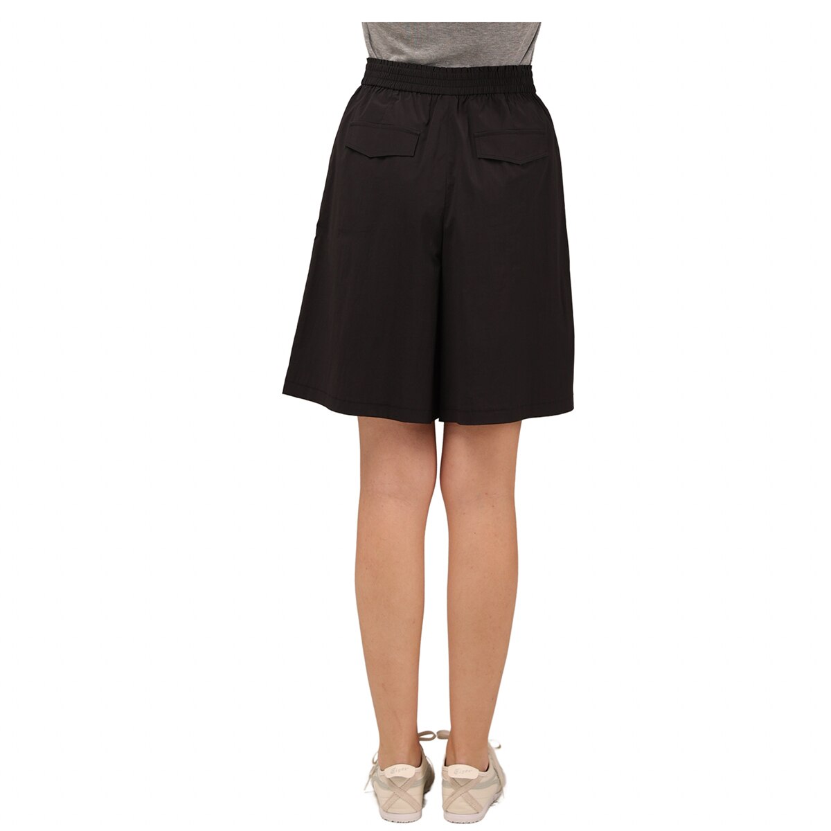 레니본 여성 플레어 반바지 - 블랙, S