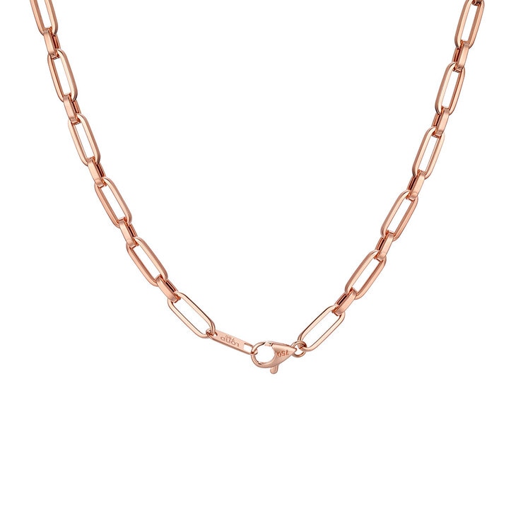 론드 18K 핑크골드 목걸이 에리엘