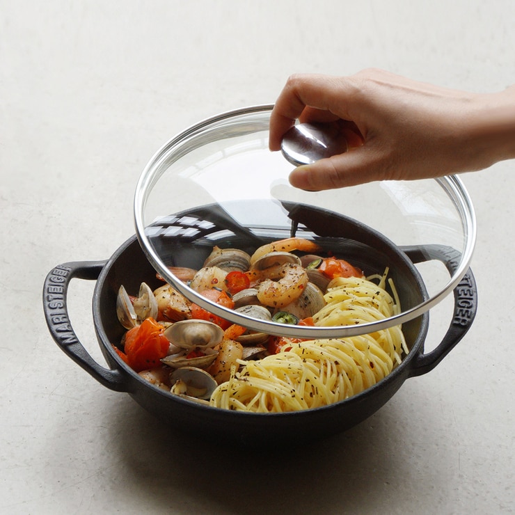 마리슈타이거 미니 웍 20CM (유리뚜껑)