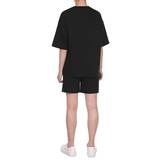 게스 여성 코튼 라운지 상하의 세트 - 블랙