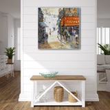 지클레 그림 액자 76x76cm - 파리 까페