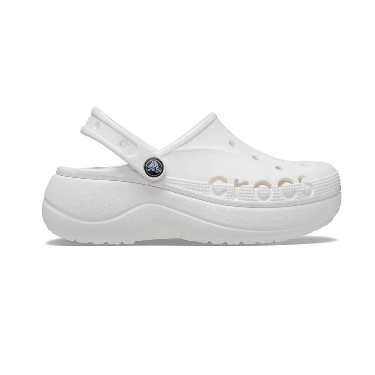 크록스 바야 플랫폼 클로그 - 화이트