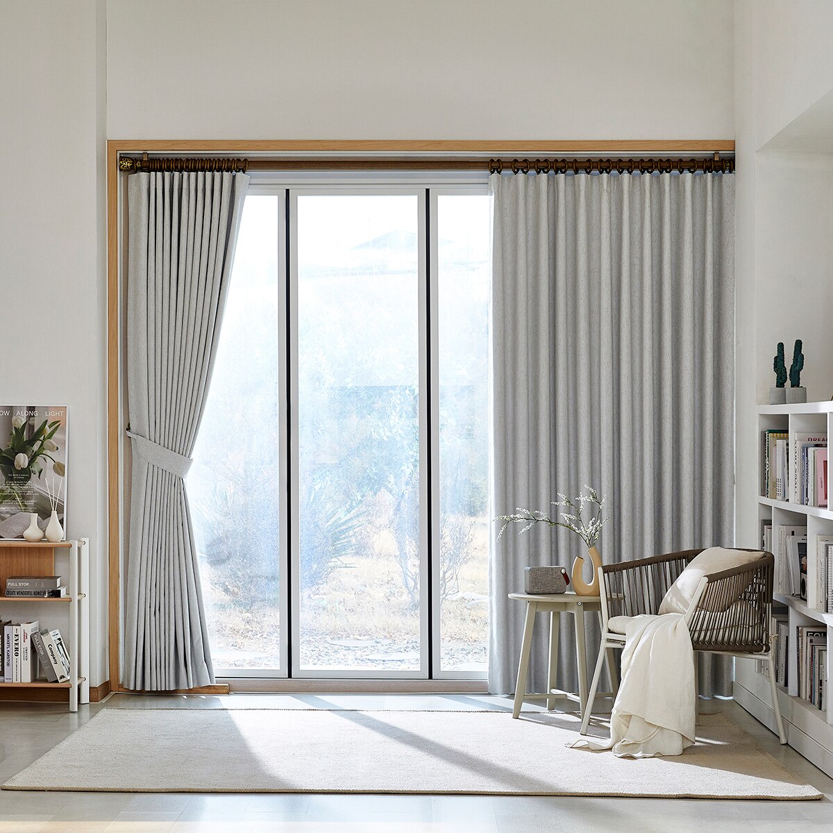고기능 암막커튼 내추럴화이트 380x(230/240) cm