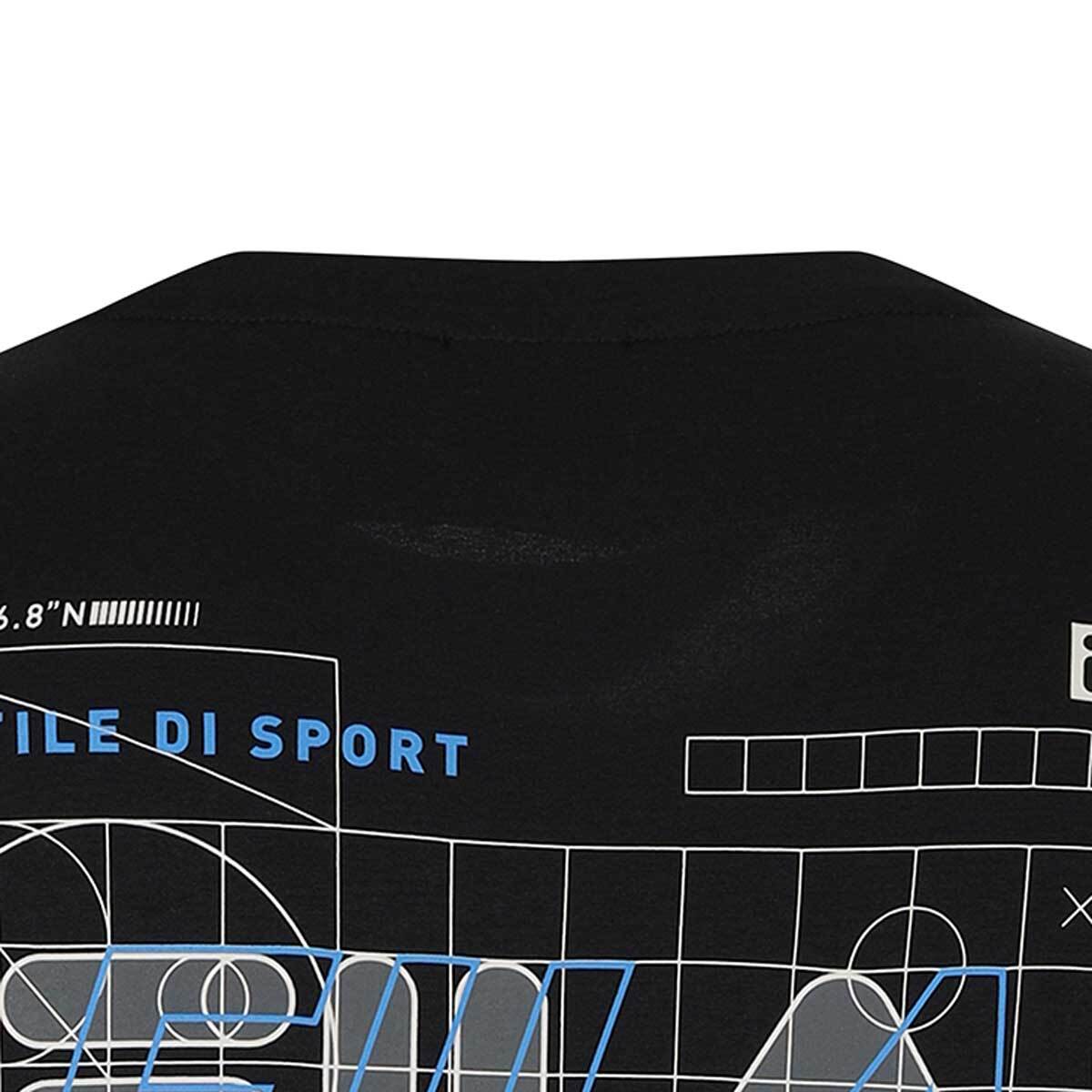 휠라 남성 기능성 반소매 티셔츠 - 블랙