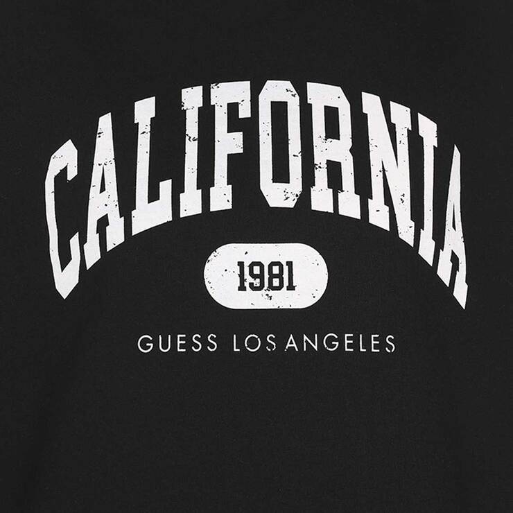 게스 여성 코튼 라운지 상하의 세트 - 블랙, M