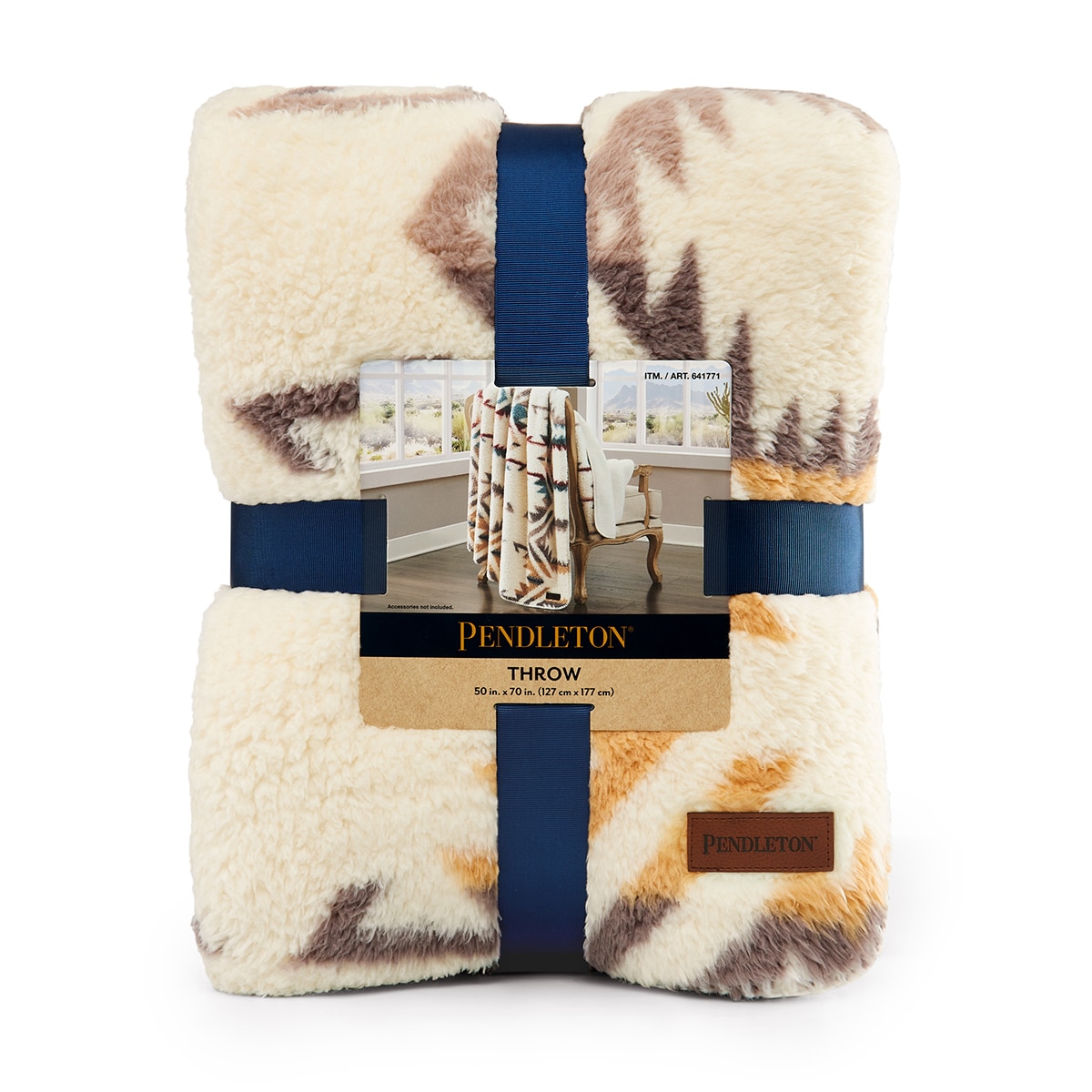 Pendleton 셔파 담요 127x177cm - 화이트쇼어(앤틱화이트)