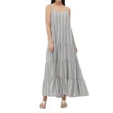 LAP 여성 레이온 선드레스 - 화이트