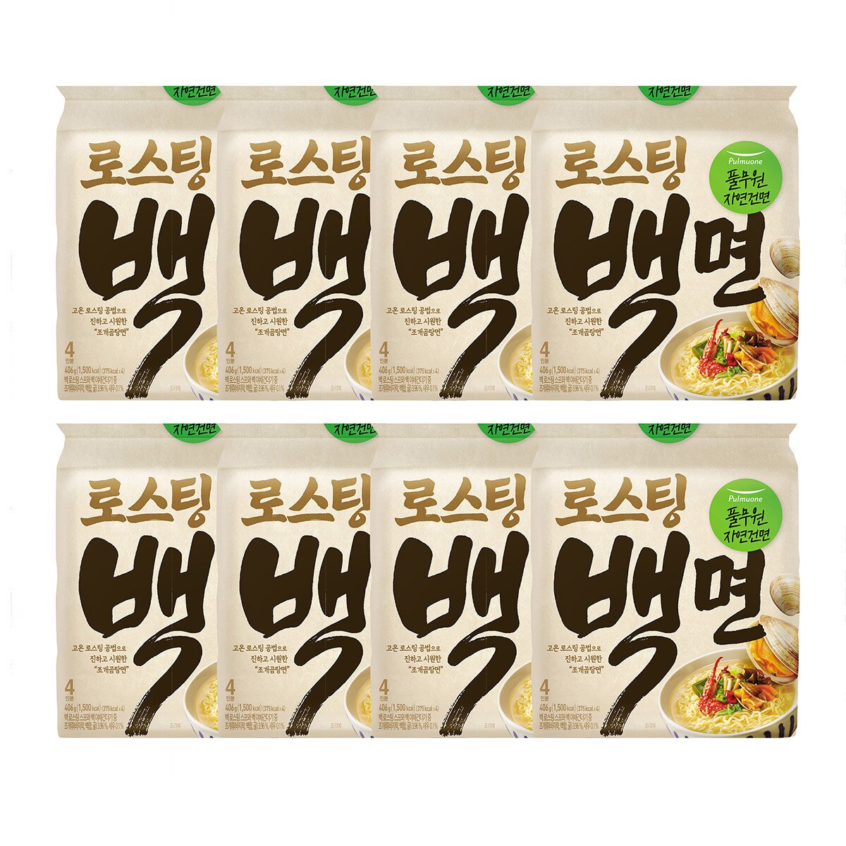 풀무원 자연은 맛있다 백면 101.5g x 4 x 8