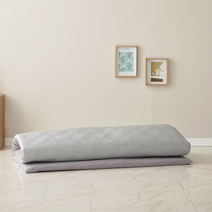 에이프릴앳홈 냉감3중직 바닥 요 - 퀸, 그레이