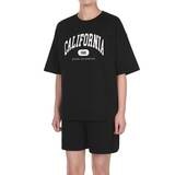 게스 여성 코튼 라운지 상하의 세트 - 블랙