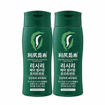 리시리 헤어 컬러링 트리트먼트 200g x 2 - 흑갈색 리시리 헤어 컬러링 트리트먼트 200g x 2 - 흑갈색