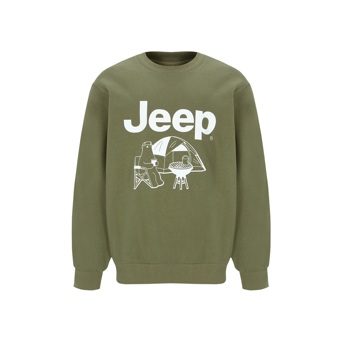 Jeep 키즈 플리스 긴소매 크루넥