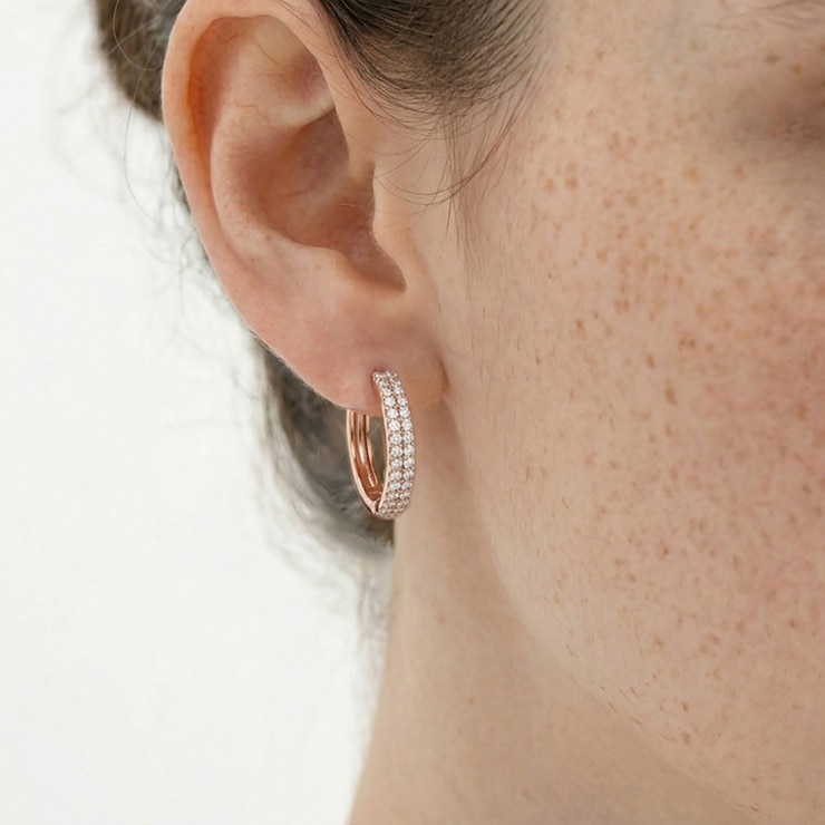 클라베드제이 14K 골드 귀걸이 글리스 - 로즈골드