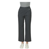 안지크 여성 와이드 밴딩 팬츠 - 그레이