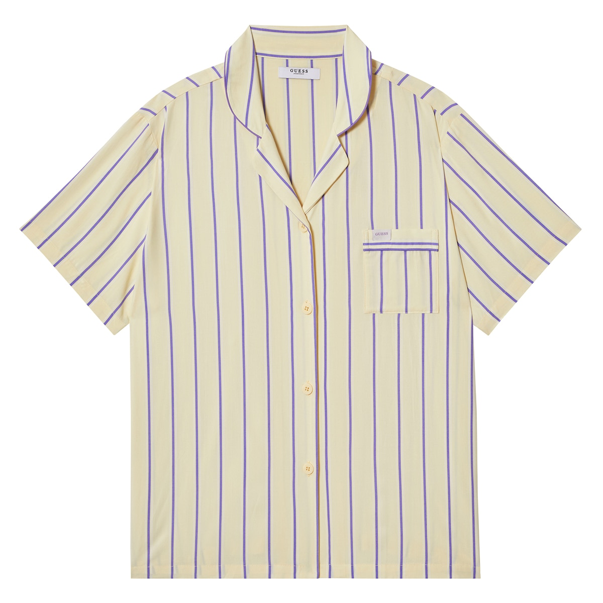 게스 여성 레이온 파자마 세트 - 옐로우