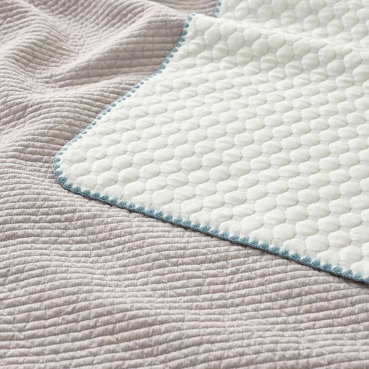 알러텍트 아이스 양면 담요 - 라이트그레이