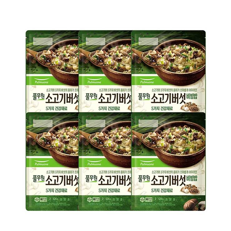 소고기버섯비빔밥 424g x 6 (2544g) 소고기버섯비빔밥 424g x 6 (2544g)