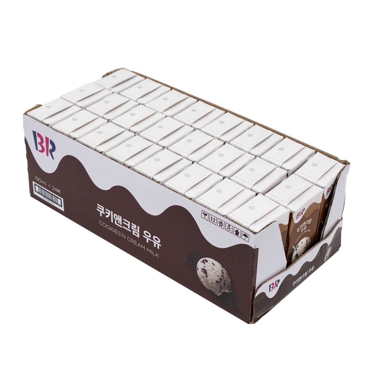 배스킨라빈스 쿠키앤크림 우유190ml x 24