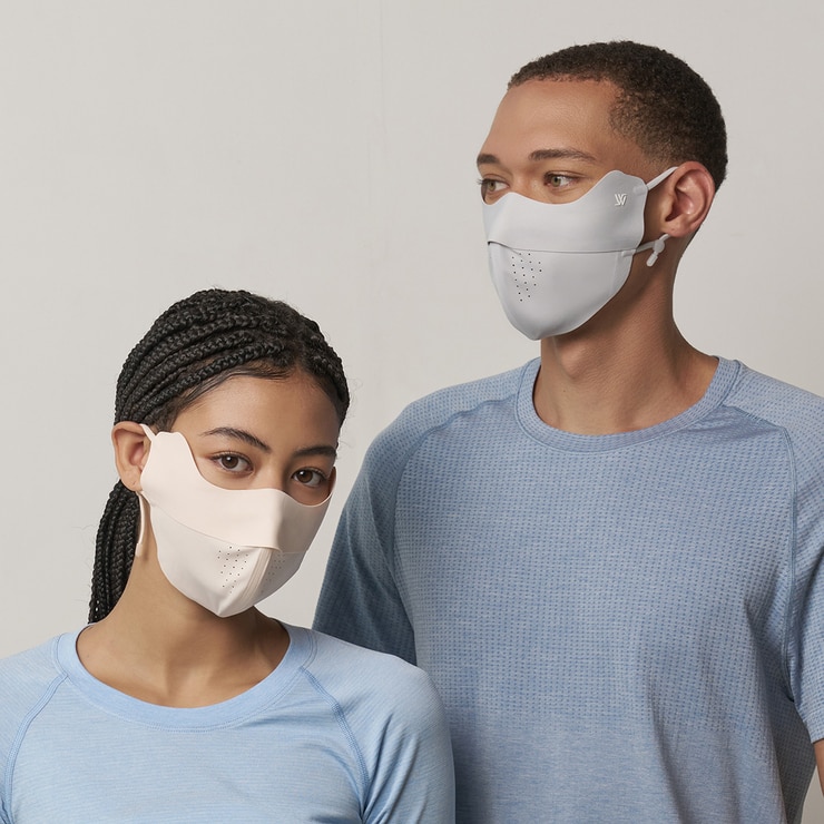 화이트샌즈 자외선 차단 끈 조절 마스크2개