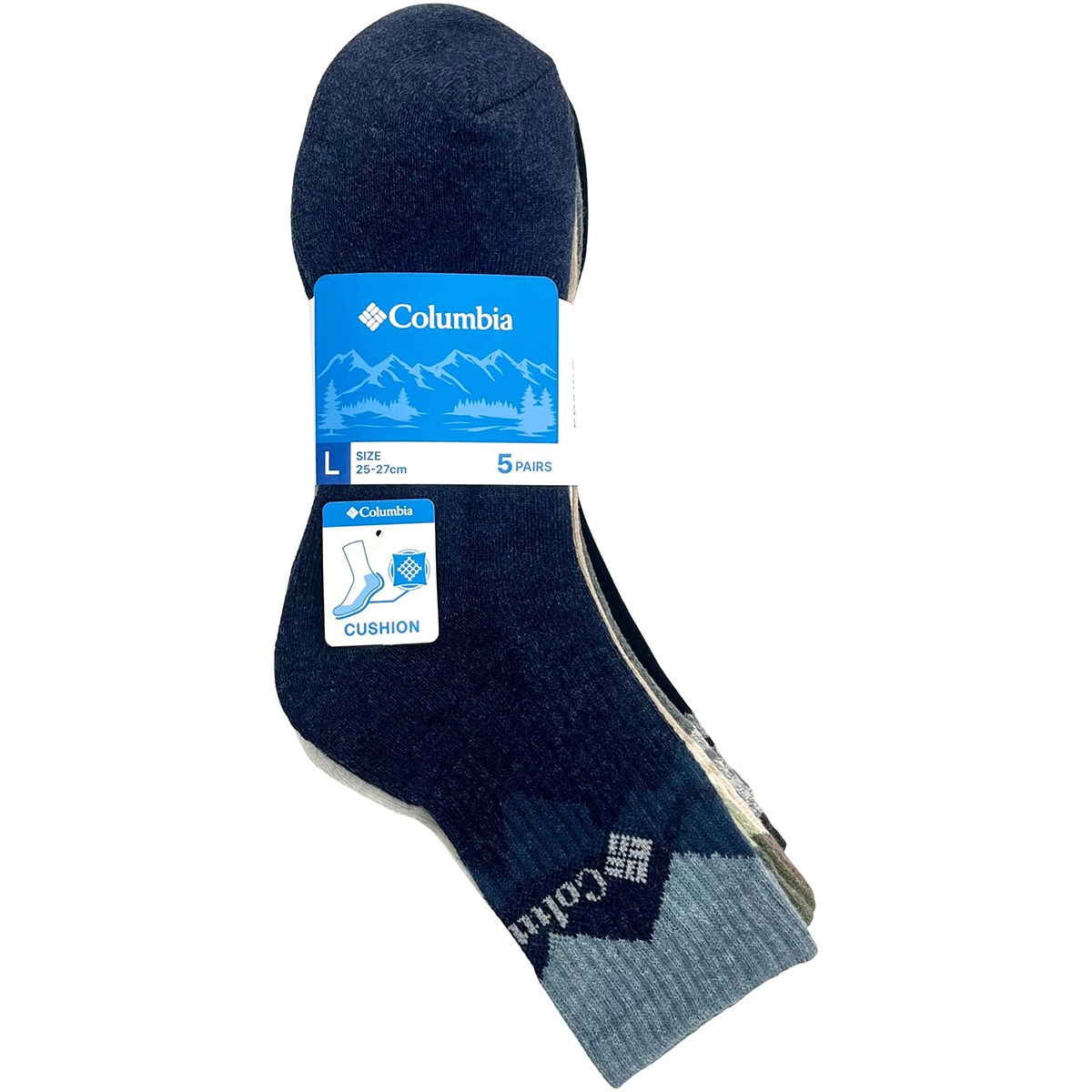 컬럼비아 성인 아웃도어 양말 5족 - L패턴