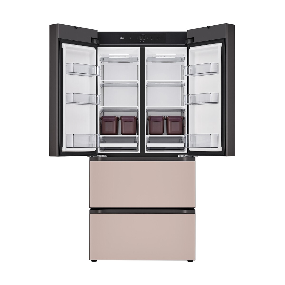 엘지 디오스 AI 오브제컬렉션 김치톡톡 491L- 글라스 토프아몬드