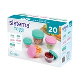 시스테마 투고 스낵 보관용기 세트 20P