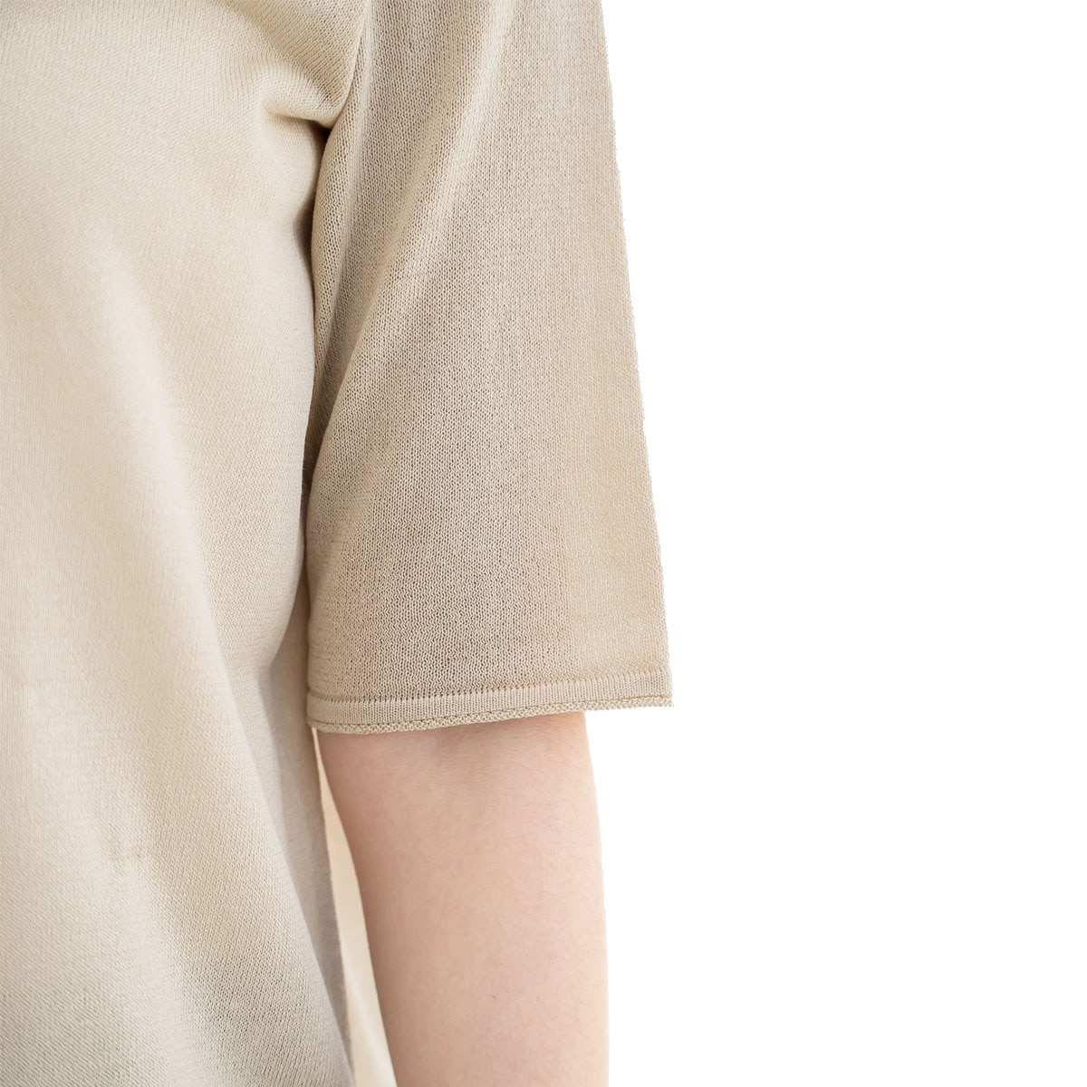 보니스팍스 여성 브이넥 풀오버 니트 - 베이지, L