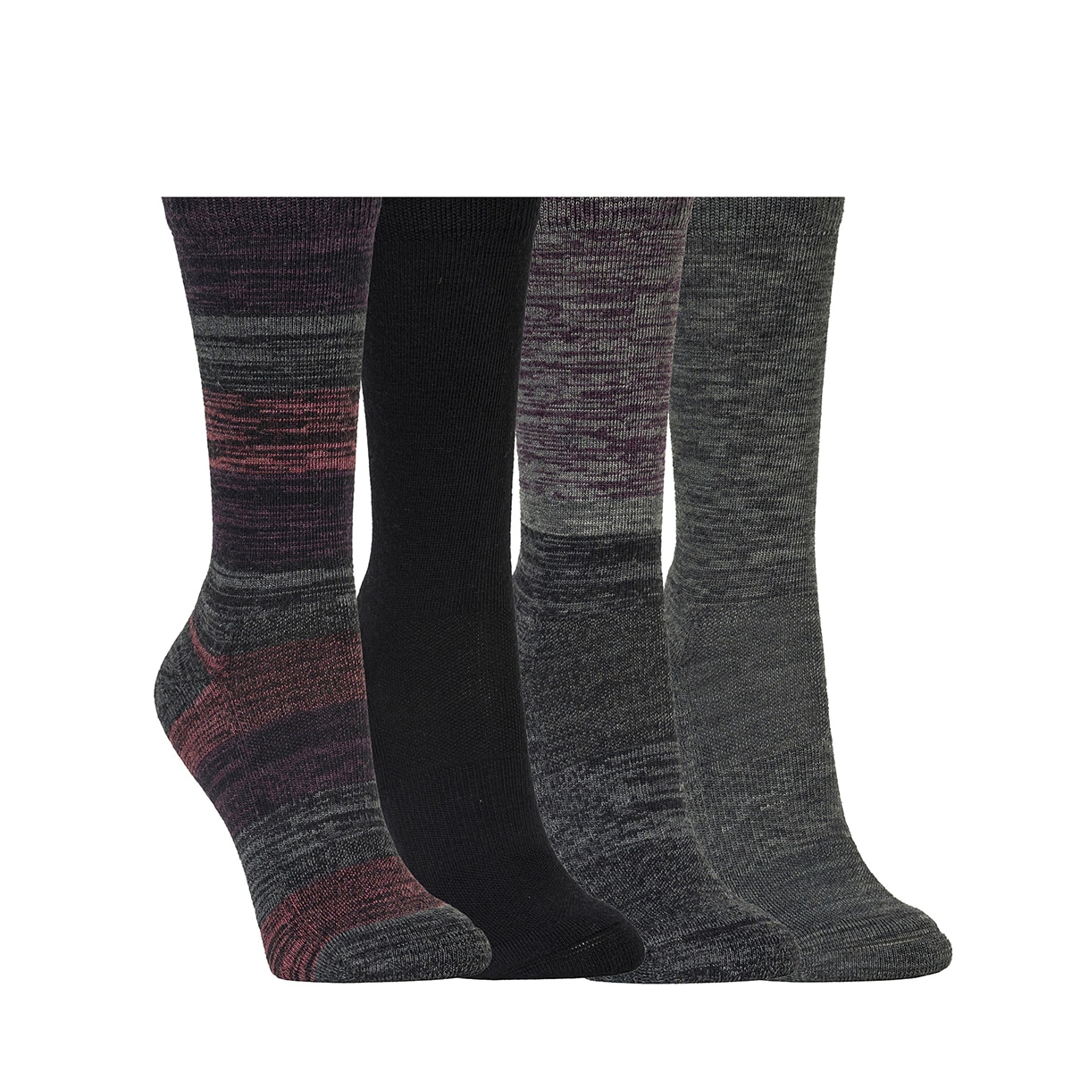 커클랜드 시그니춰 여성 울 양말 4족 - 베리 커클랜드 시그니춰 여성 울 양말 4족 - 베리