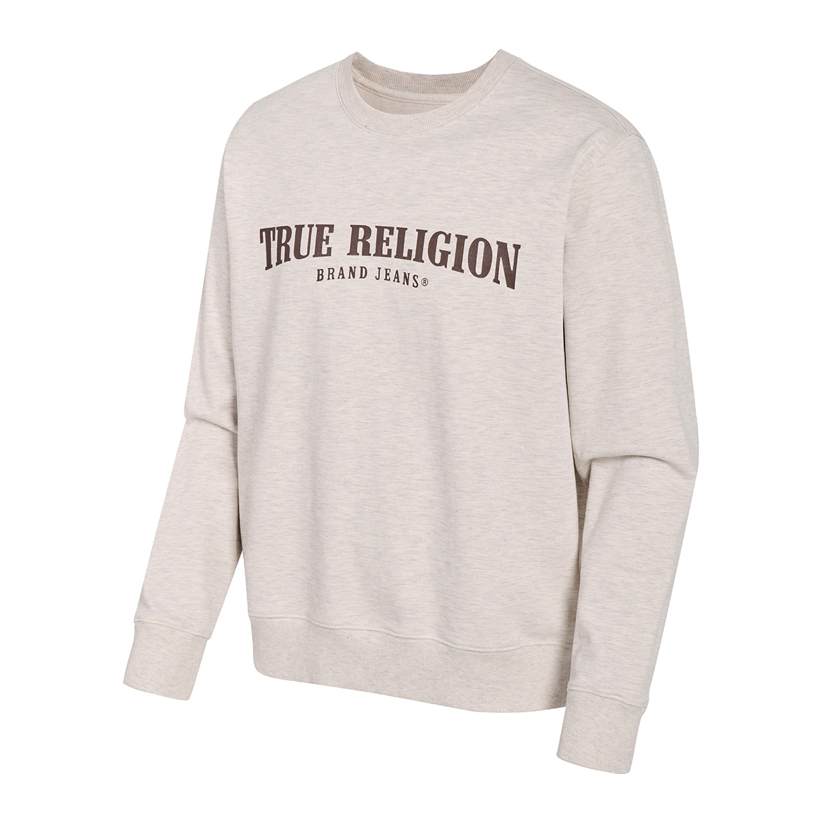 트루릴리젼 남성 긴소매 크루넥 - 오트밀, XL