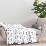 Peanuts 벨벳 담요 152 x 177cm - 화이트