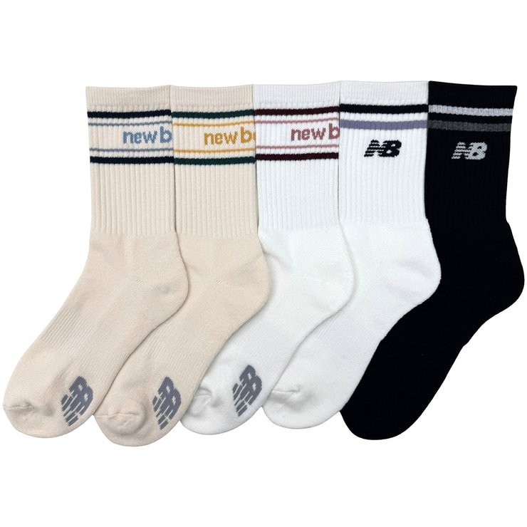 뉴발란스 성인 중목양말 5족