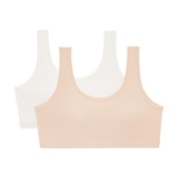 게스 주니어 아웃밴드브라 2매 - M, 크림/베이지