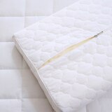 April At Home 고밀도 워싱면 방수 메모리폼 낮은베개 - 아이보리