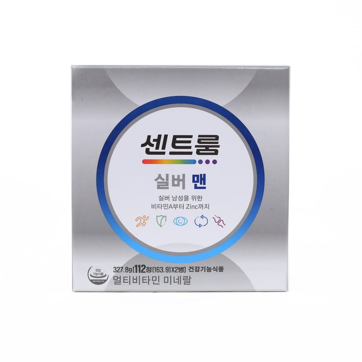 센트룸 실버 멀티비타민 선물세트 112정 x 2병 x 180 - 센트룸 맨 선물세트