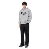 UCLA 남성 베이직 로고 후드 - 멜란지그레이, S