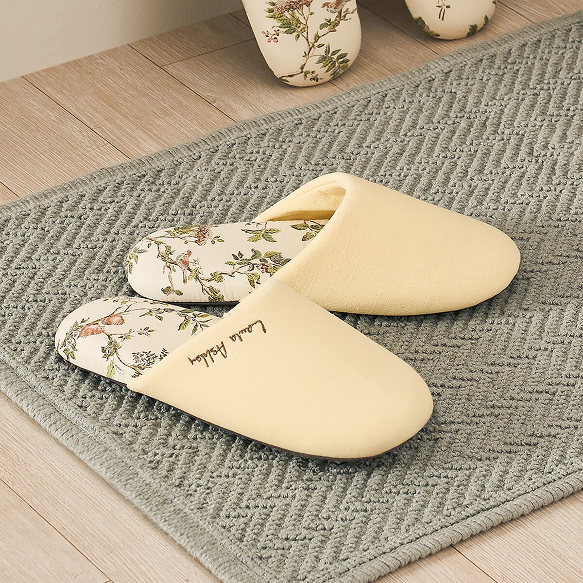 로라애슐리 실내화 2P - 옵션2, 엘로우M+민트L