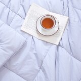 April At Home 60수 순면 피그먼트 차렵이불 - 싱글, 그레이