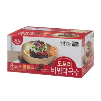백제 도토리 비빔막국수 297.5g x 8 /최소구매 2