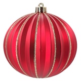 크리스마스 100mm 오너먼트 장식 18개 세트 - 레드/그린