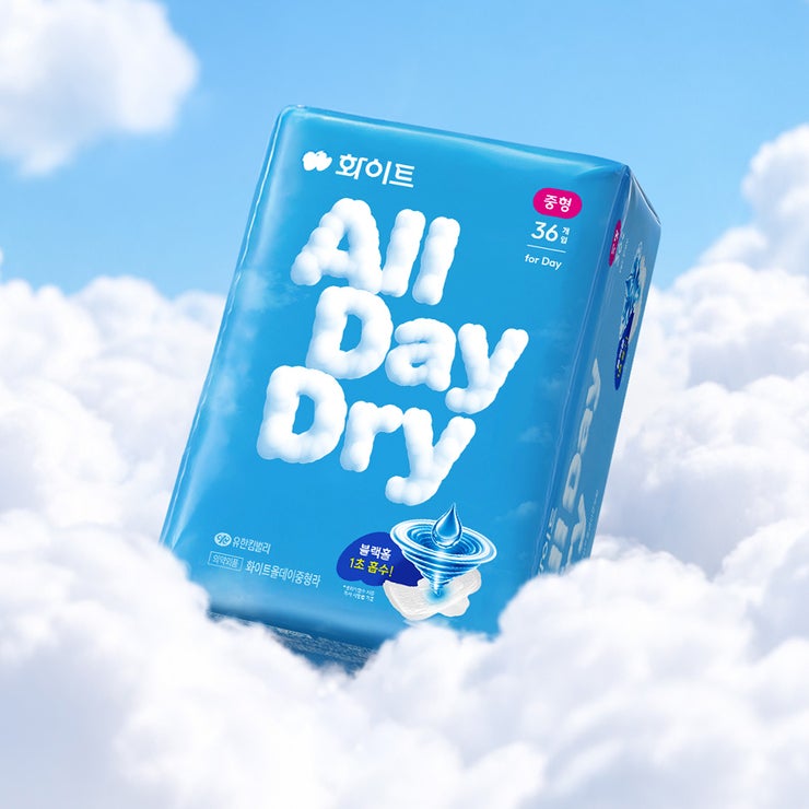 화이트 올데이드라이 중형 36개 x 4 화이트 올데이드라이 중형 36개 x 4